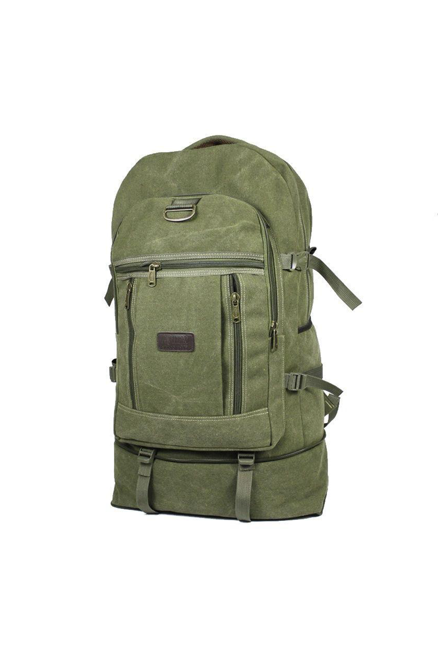 Water Resistant Canvas Backpack: Large Capacity for Outdoor Hiking, Camping, Travel, School