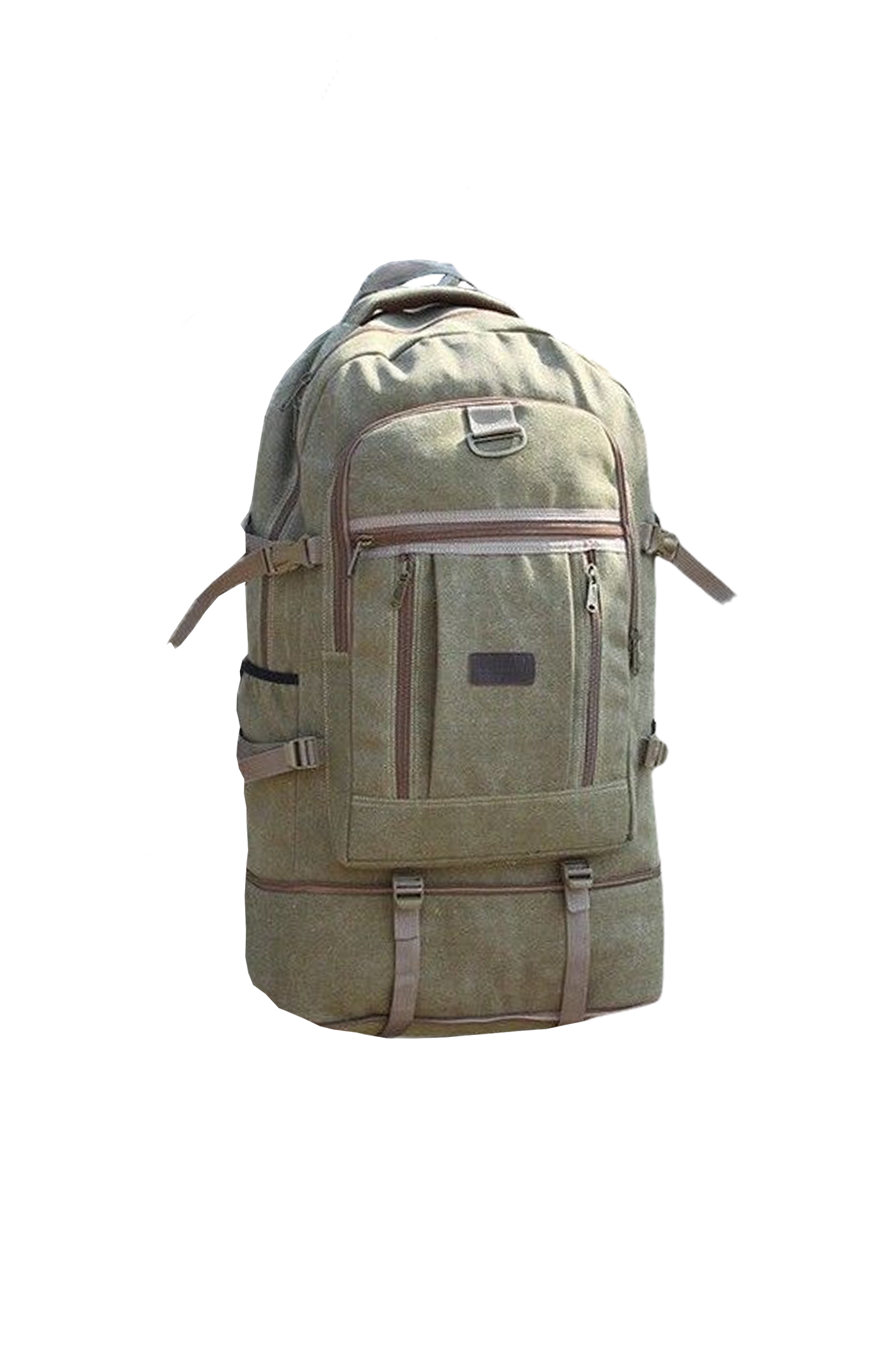 Water Resistant Canvas Backpack: Large Capacity for Outdoor Hiking, Camping, Travel, School