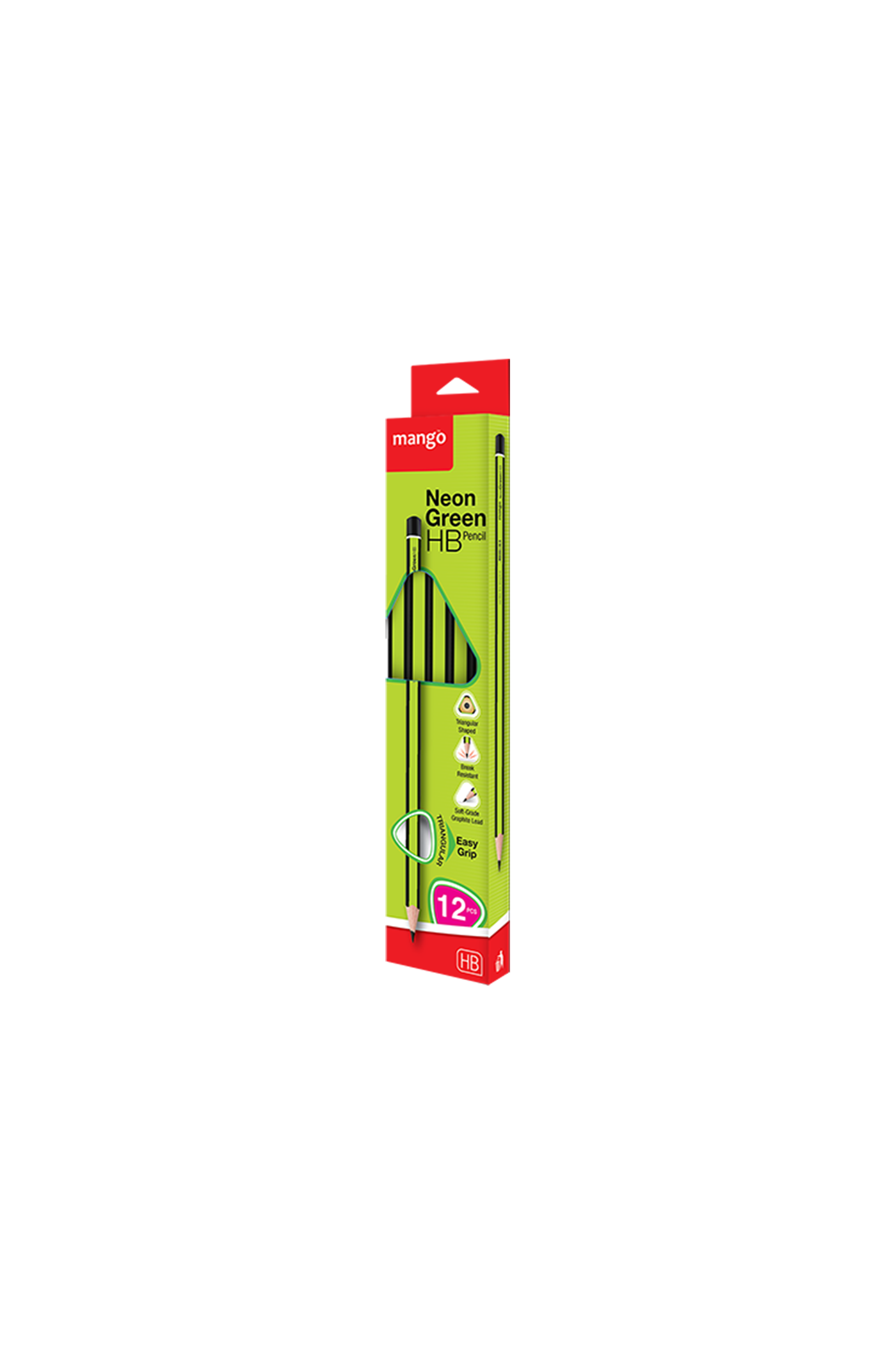 HB - 2 Bundled Packs - Pencil Neon Green & Pink 12Pcs Pack