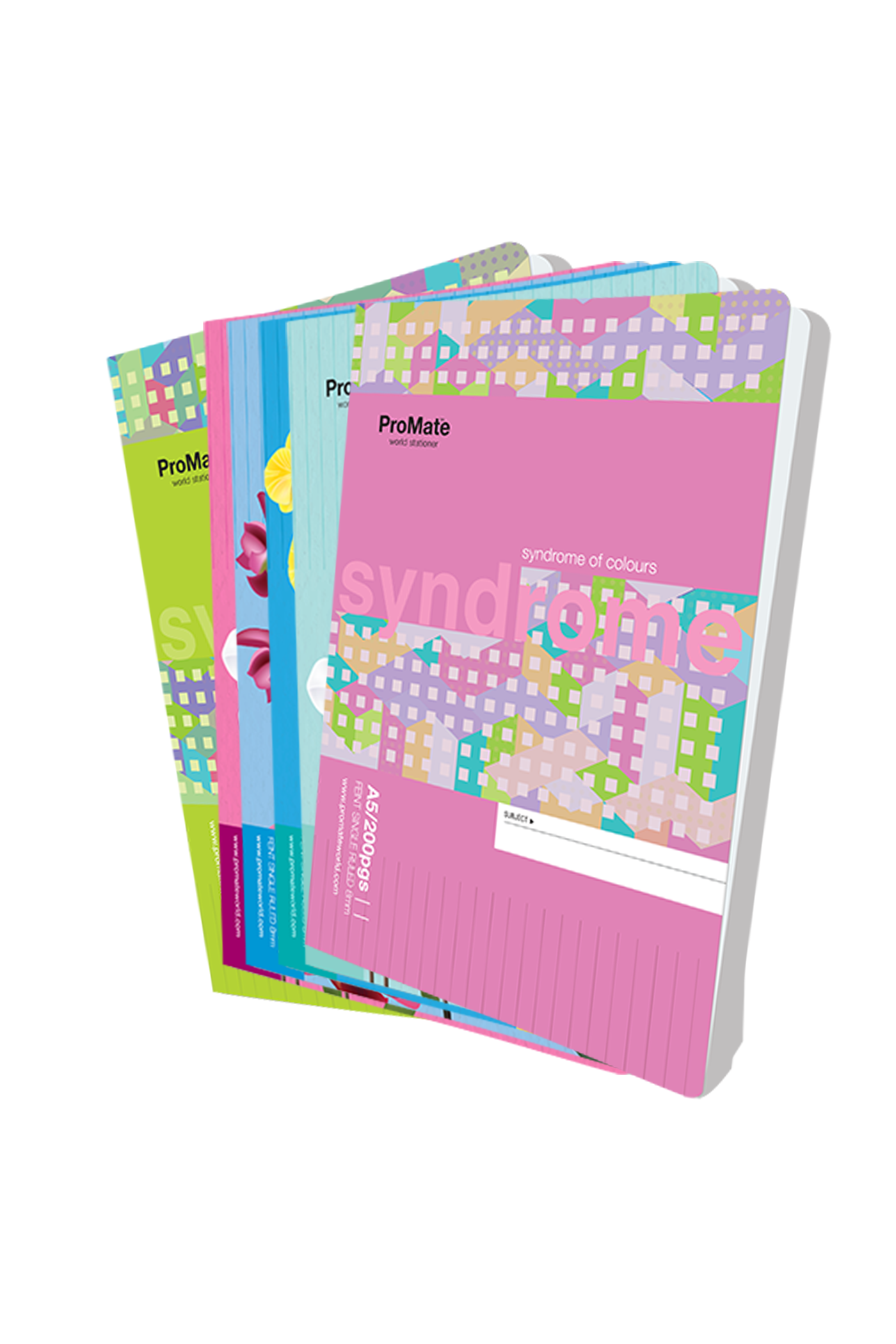 ProMate - 2 Books Bundled - Exercise Book Single Ruled 200 Pages